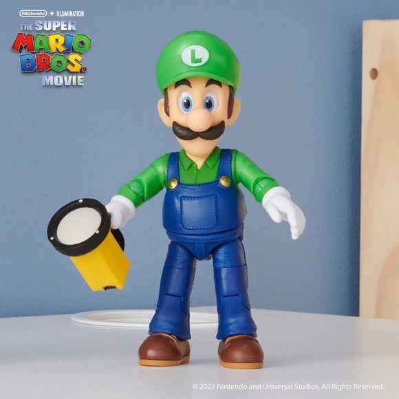 The Super Mario Bros. Movie 16 Articulation Luigi 5" Action Figure - Picture 4 of 5